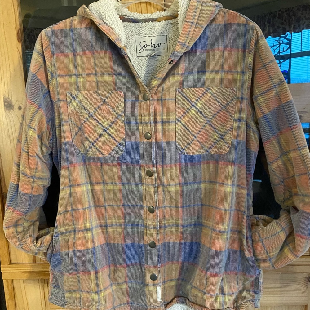 Soho Multicolor Plaid Women's Jacket - Picture 5 of 5
